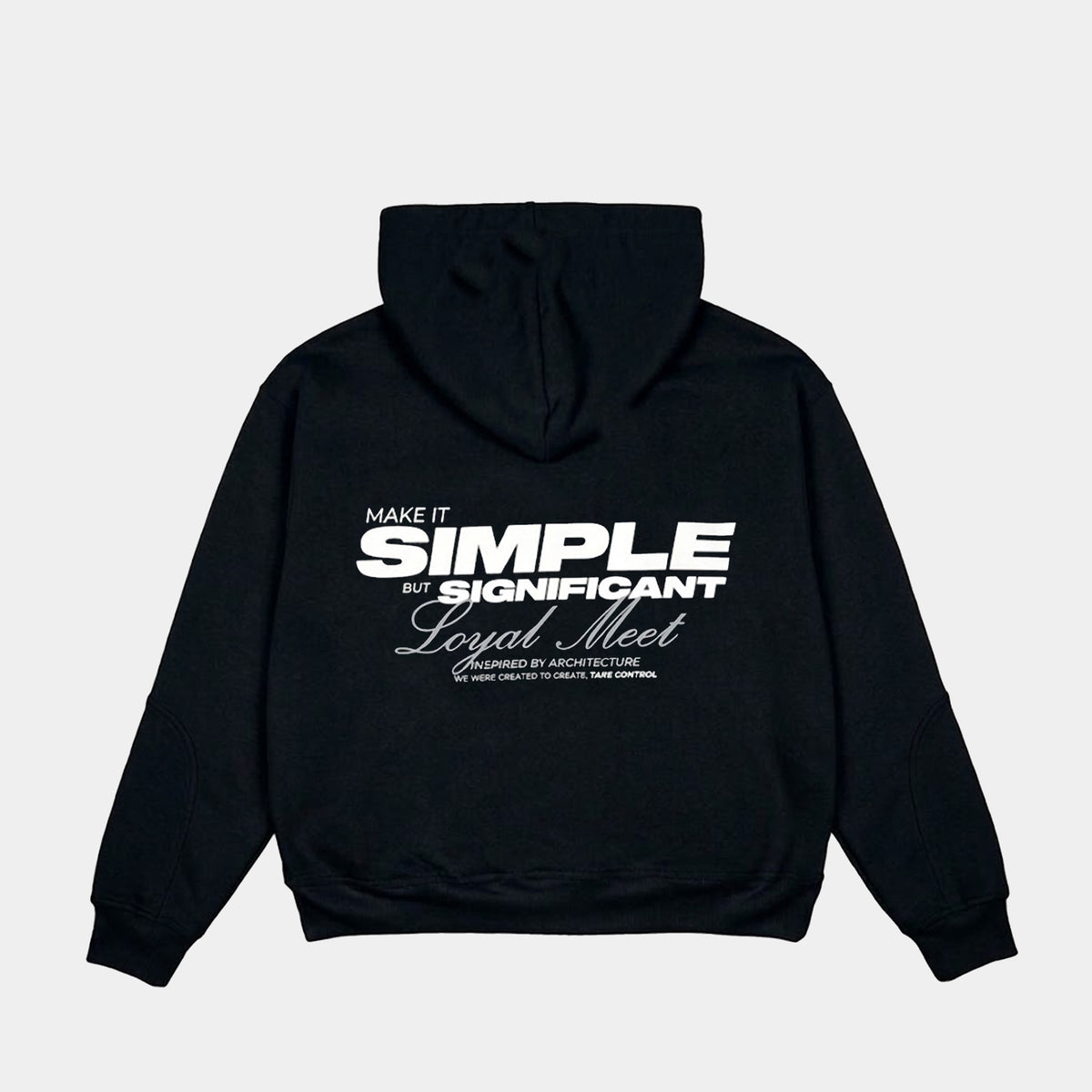 HOODIE NEOCLASIC MAKE SIMPLE NEGRO