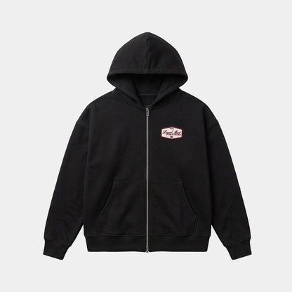 HODDIE NEGRO ZIPPER DOBLE ZIP