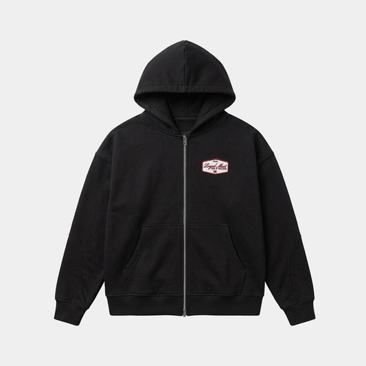 HODDIE NEGRO ZIPPER DOBLE ZIP